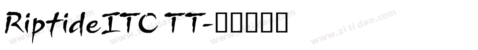 RiptideITC TT字体转换